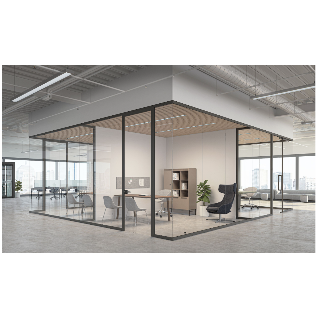 Teknion Glass Walls - Brant Business Interiors