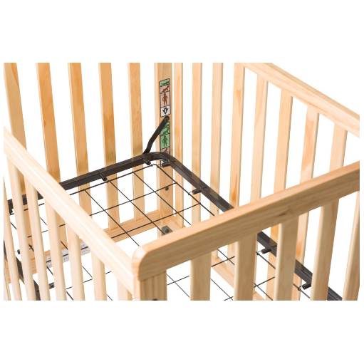 Foundations SafetyCraft Compact Crib - Natural - Steel - Brant Business Interiors