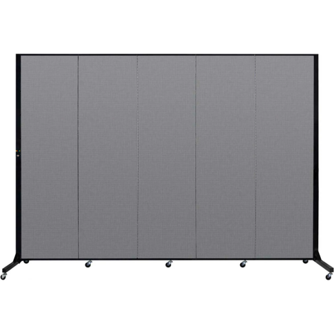 Screenflex 5 Panel Mobile Light-Duty Portable Room Divider, 6'5