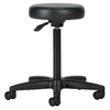 File Buddy Swivel Stool Black Vinyl