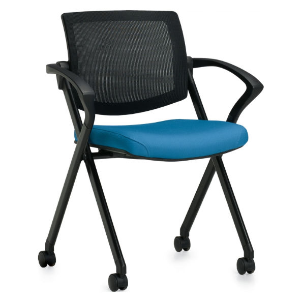 Chair - Black Steel Frame - Brant Business Interiors