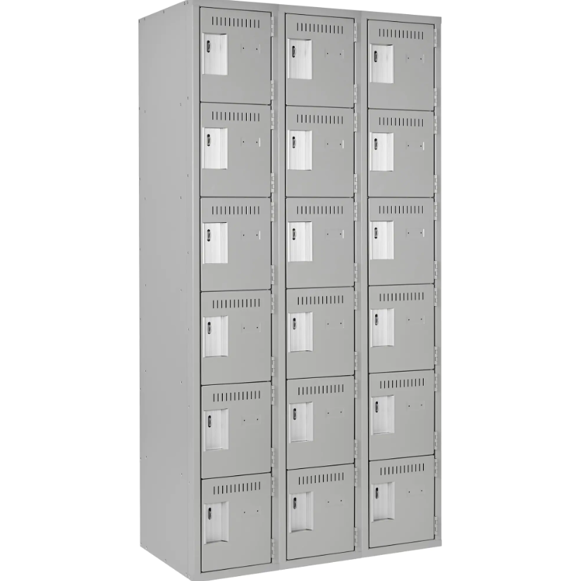 Lockerettes, 6 -tier, Bank of 3, 36