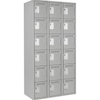 Lockerettes, 6 -tier, Bank of 3, 36" x 18" x 72", Steel, Grey, Rivet (Assembled) - Brant Business Interiors