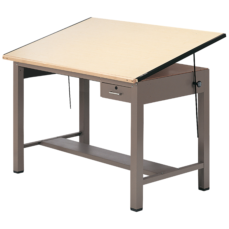 Ranger Steel 4-Post Table 42”W x 30”D with Drawer SAFCO - Brant Business Interiors