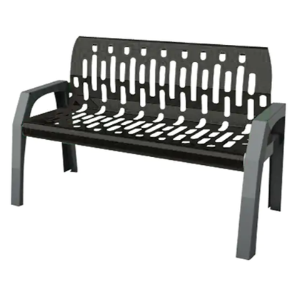 Outdoor Steel Bench - Brant Business Interiors