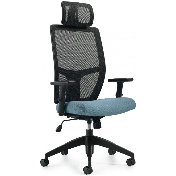 Format | High Back Synchro-Tilter with Adjustable Headrest Chair - Brant Business Interiors