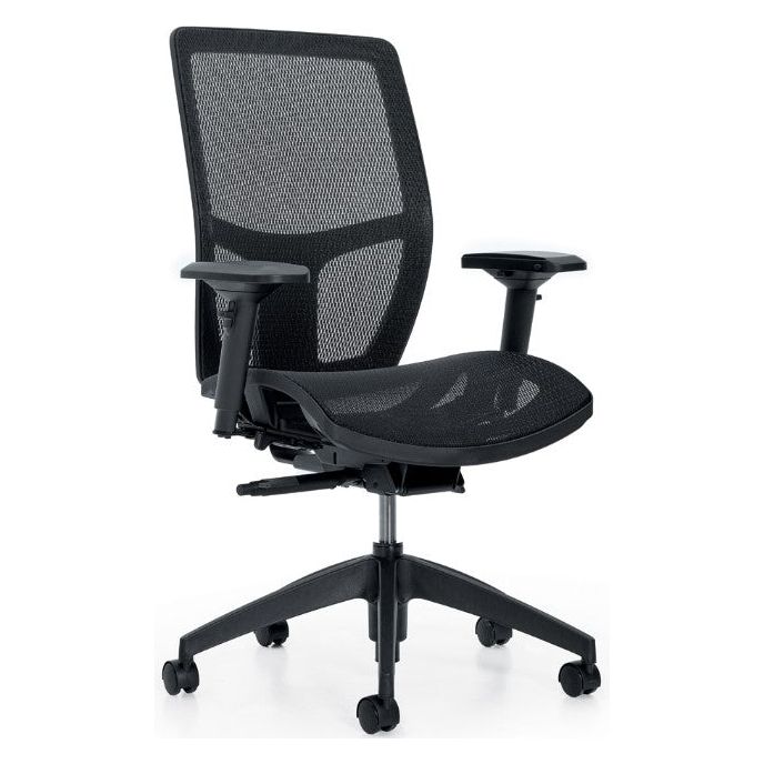 MVL3197 Format+ | High Back Weight Sensing Synchro-Tilter, Mesh Seat and Back - Brant Business Interiors